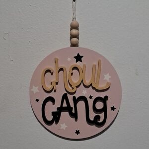 Pink 'Ghoul Gang' Wall Hanging